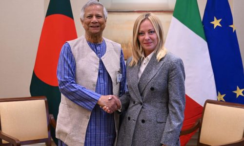 প্রধান উপদেষ্টার সঙ্গে ইতালির প্রধানমন্ত্রীর বৈঠক