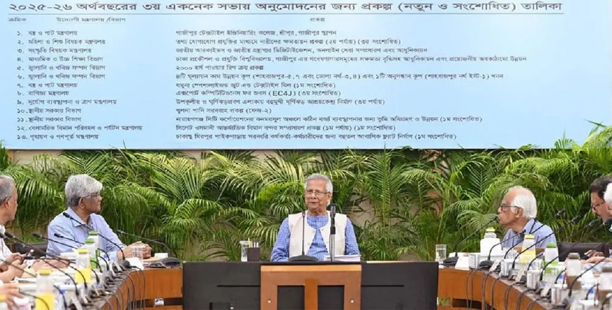 পরিকল্পনা কমিশন চত্বরে এনইসি সম্মেলন কক্ষে অনুষ্ঠিত একনেকের সভায় এ অনুমোদন দেওয়া হয়েছে