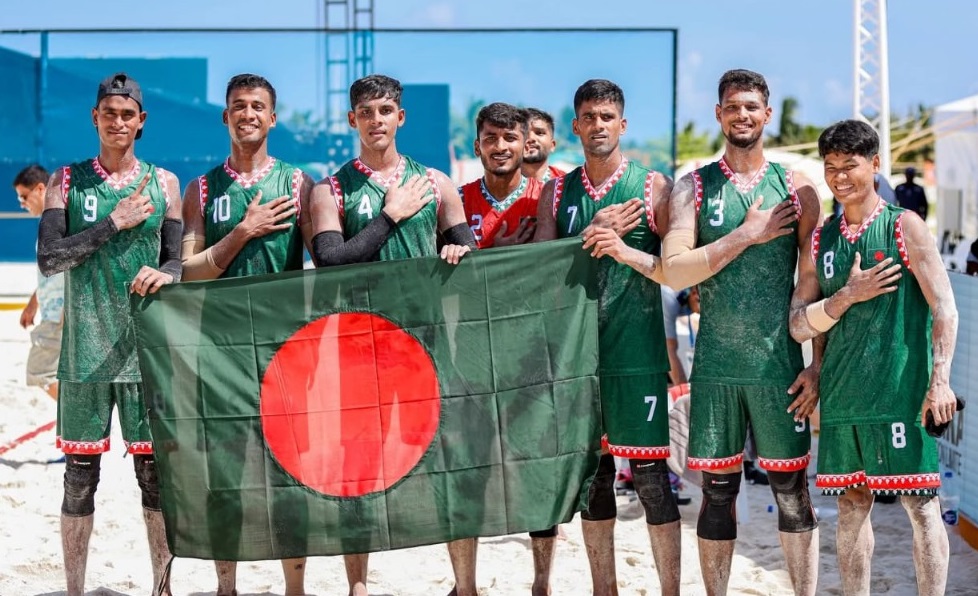 হ্যান্ডবল চ্যাম্পিয়নশিপে ভারতকে হারিয়ে বাংলাদেশ দলের দাপুটে জয়