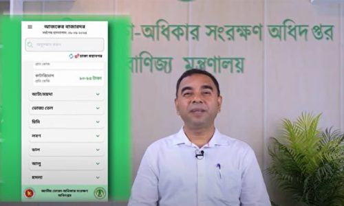 নিত্যপণ্যের দাম জানাতে ভোক্তা অধিদপ্তর চালু করলো বাজারদর অ্যাপ