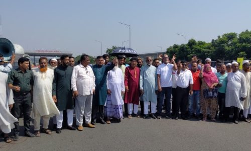 ফরিদপুর বিভাগে অন্তর্ভুক্তির প্রতিবাদে সড়ক অবরোধ ‘জাগো শরীয়তপুর’ সংগঠনের