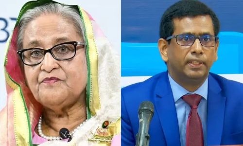 শেখ হাসিনা ও তাজুল ইসলাম। ফাইল ছবি