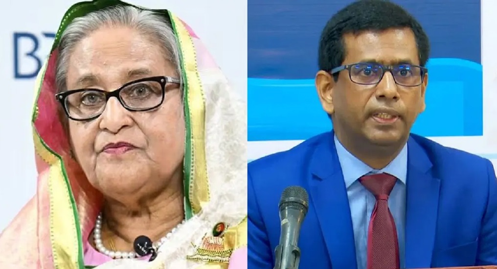শেখ হাসিনা ও তাজুল ইসলাম। ফাইল ছবি