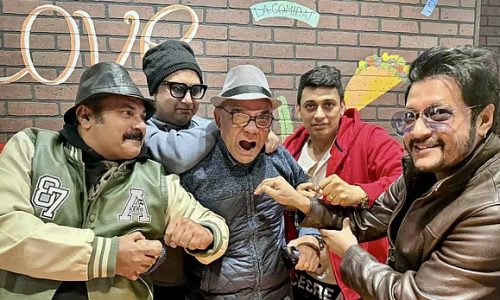 অভিনেতা আহমেদ শরীফ, নায়কদের মধ্যে ছিলেন আমিন খান, জায়েদ খান, আলেকজান্ডার বো ও মামনুন ইমন।ফেসবুক থেকে