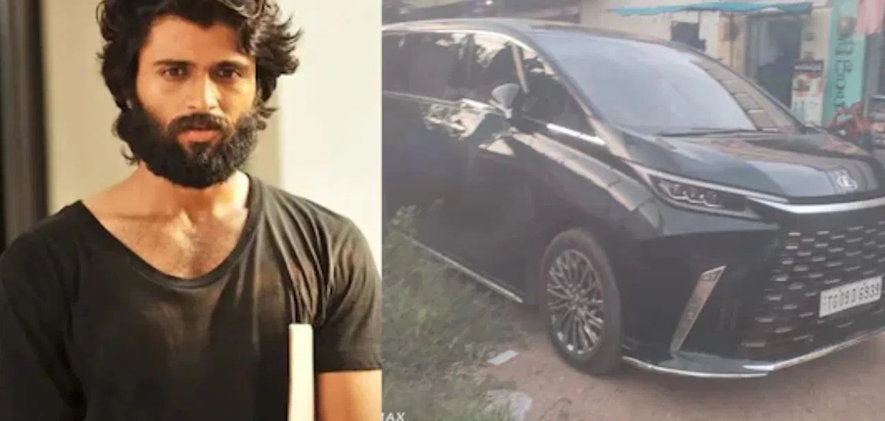 দুর্ঘটনায় ক্ষতিগ্রস্ত হয়েছে বিজয়ের গাড়ি। ছবি: সংগৃহীত