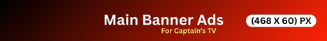 Main Banner Ads For Captains TV