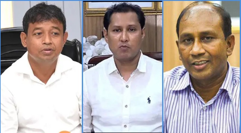 হারুন-অর-রশিদ, বিপ্লব কুমার সরকার ও মনিরুল ইসলাম। ছবি: সংগৃহীত