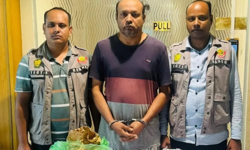 মহানগর ডিবির হাতে গ্রেপ্তার মো. খাইরুল ইসলাম। ছবি : সংগৃহীত