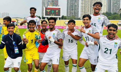 ব্রুনাইয়ের জালে বাংলাদেশের ৮ গোল