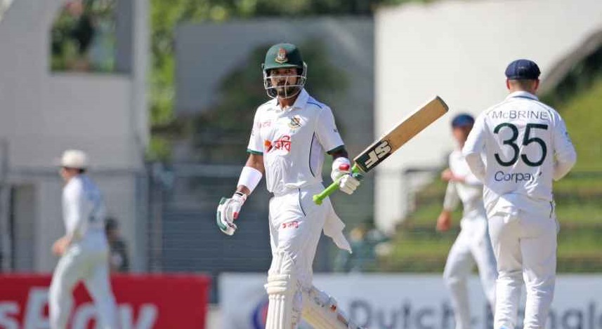 ১৬১ রানের লিড নিয়ে লাঞ্চে বাংলাদেশ