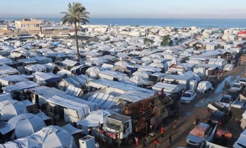 খান ইউনিসের একটি তাঁবু। ছবি: সংগৃহীত