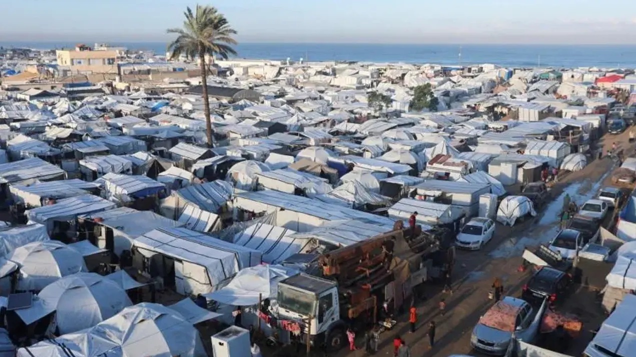 খান ইউনিসের একটি তাঁবু। ছবি: সংগৃহীত