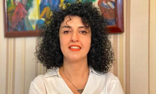 শান্তিতে নোবেল জয়ী নার্গিস মোহাম্মদি। ছবি : সংগৃহীত